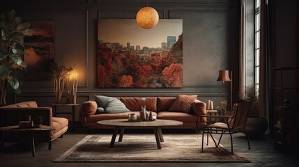 Vermeer's Reverie: An Oil Painting of a Cozy Minimalistic Living Room 4. Generative AI