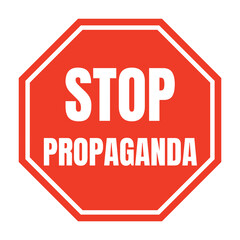Stop propaganda symbol icon