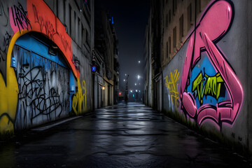 Fototapeta premium graffiti on the wall