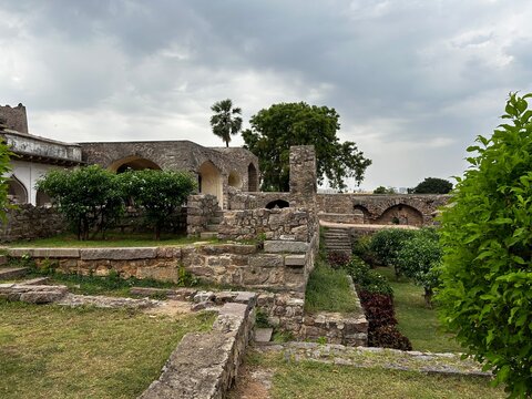 Inside the Historic 16th century Golconda Fort from Hyderabad, India