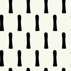 Vector monochrome geometric pattern in simple graphic design. Fashion trendy geometry.