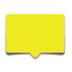 yellow speech bubble