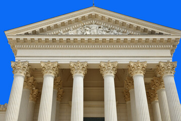  Colonnade du Palais de justice de Montpellier. France