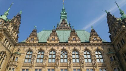 Fototapeta na wymiar Exploring Hamburgs Historic City Hall