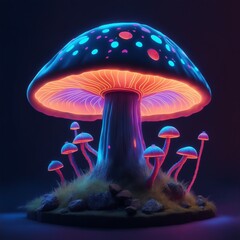 Fototapeta premium Mushroom Drawing