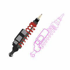 Find & Download the most popular Shock Absorber Vectors, Graphic Resources for Car  Mono Suspension. Logo Suspension Vector Art, Icon vectors, clipart graphicscar suspension stock illustrations