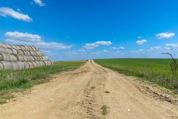 a road for vehicles without asphalt