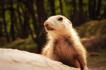 Präriehund - Erdhörnchen - Nagetier - Tier - Animal - Cute Prairie Dog - Family - Groundhog -...