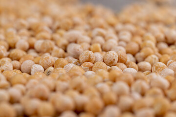 Dry hard yellow peas for cooking porridge