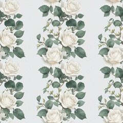 Fototapeta na wymiar seamless pattern with roses