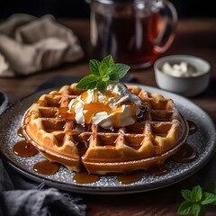 Belgian Waffles: Sweet and Decadent