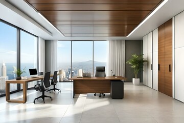 Fototapeta na wymiar most beautiful desktop, room, office room, and interior designs Generative Ai technology