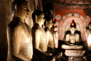 Fototapeta na wymiar Dambulla historical cave temple in Sri Lanka