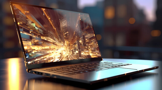 laptop of glass