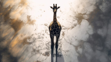 Giraffen Grunge Hintergrund