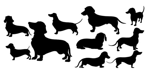 dachshund silhouettes

