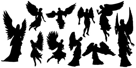 angel silhouettes