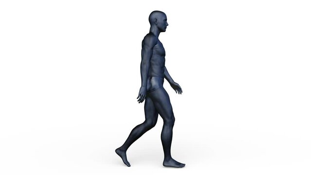 歩く男性イメージ