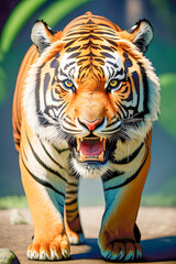 endangered species bengal tiger, concept Animals, generative ai