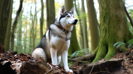 Obraz premium Siberian Husky Dog Breed
