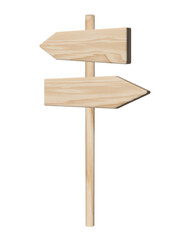 Old Empty wooden road signs, arrows, choice and directions signs. Signpost Showing Information. Directional Signs. wooden pointer, Guide sign, road signpost