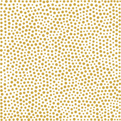 Seamless pattern of gold-colored dots with a gradient