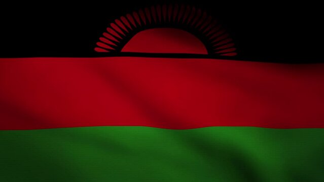 Malawi waving flag