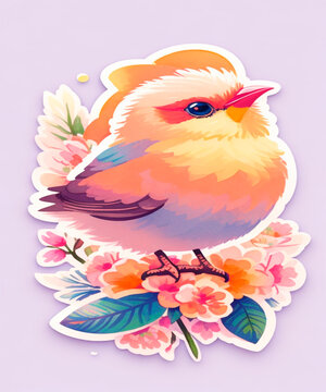 Bird Sticker cute