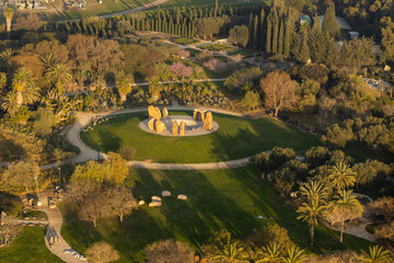 aerial view of the park