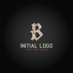 Logo of B alphabet initial Gothic Style icon design