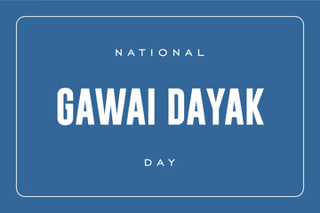 Gawai Dayak day background template