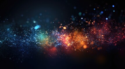 Fototapeta premium Glitter bokeh background. Generative AI