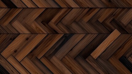 Seamless Pattern Background - Design of a dark 3D teak wood pattern texture - Generative AI