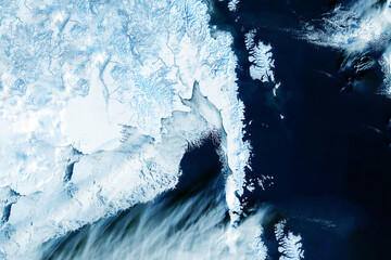 Antarctica, view from space. Elements of this image furnishing NASA.