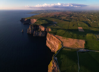Scenic cliffs from above