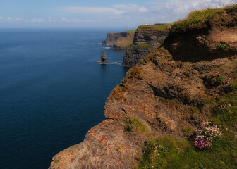 Scenic cliffs from above