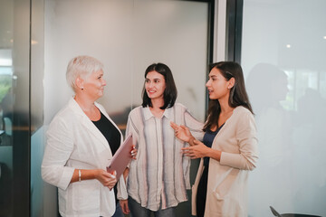 Fototapeta premium Candid portraits, female executives, young professionals, working at the office, female leaders, working moms, working women, business people,business fashion, casual workplace