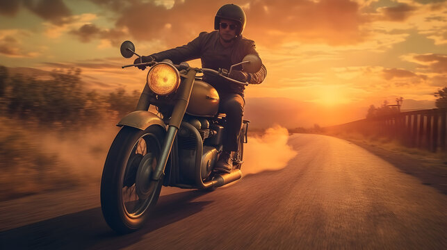 motorcycle on the road © Dennis