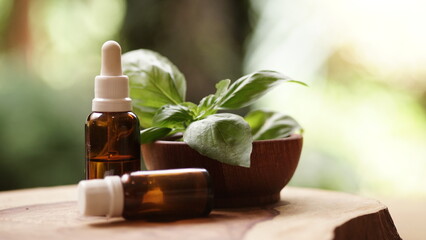 Aromatherapy basil oil - Phytotherapy - alternative medicine