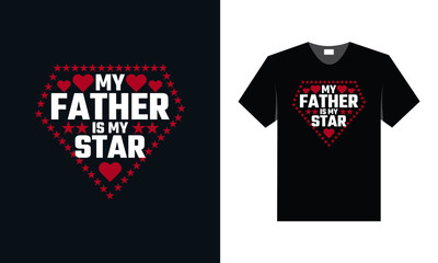 BEST TYPOGRAPHY T SHIRT DESIGN FOR FATHER'S DAY SPECIAL