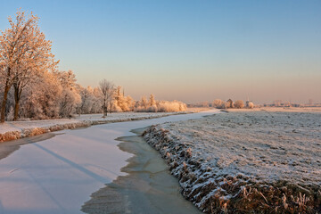 Obraz premium Country view in the south of the Netherlands