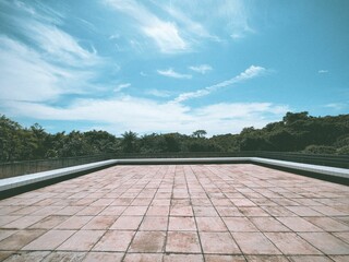 terraço de concreto