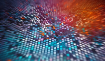 Abstract Technology Background - Post-processed Generative AI