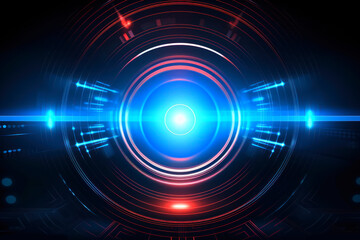 Abstract Background Futuristic Technology Style - Post-processed Generative AI