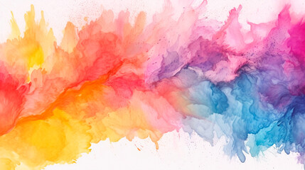 Fototapeta premium Abstract watercolor background with watercolor splashes. Generative AI
