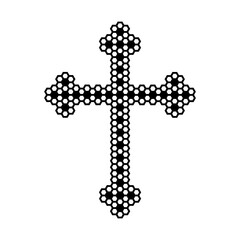 Orthodox cross as a religious symbol. Illustration Orthodox cross as a religious symbol - 606183740