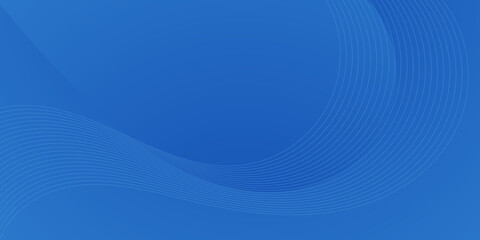 simple abstract blue wave gradient background for business
