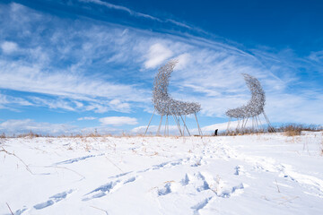 snowy mountain landscape