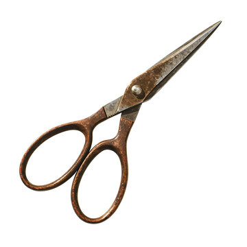 recommend clip art: Vintage rusty scissor (Generative AI)