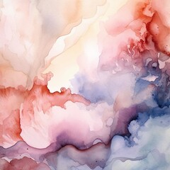 A minimalist watercolor painting depicting a soft abstract, ideal for modern and tranquil design themes
